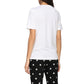 White Cotton Women T-Shirt