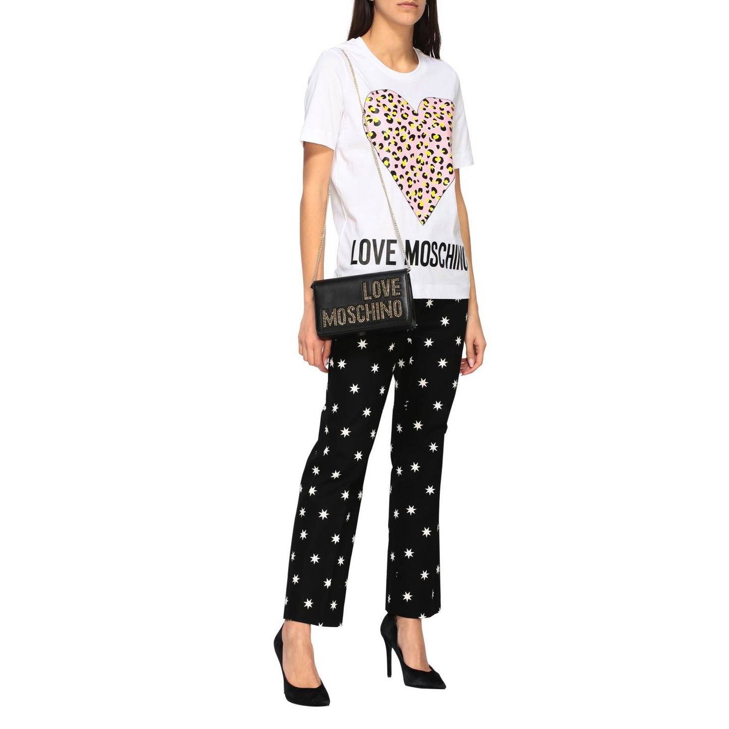 White Cotton Women T-Shirt