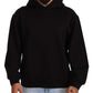 Elegant Black Hooded Pullover Sweater