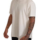 Elegant White Cotton Jersey T-Shirt