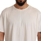 Elegant White Cotton Jersey T-Shirt