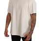Elegant White Cotton Jersey T-Shirt