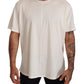 Elegant White Cotton Jersey T-Shirt