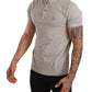 Elegant Gray Cotton Polo - Casual Luxury Tee