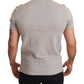 Elegant Gray Cotton Polo - Casual Luxury Tee