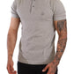 Elegant Gray Cotton Polo - Casual Luxury Tee