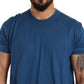 Elegant Cashmere Crew Neck Pullover T-Shirt