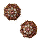 Exquisite Crystal Embellished Gold Earrings