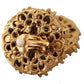 Exquisite Crystal Embellished Gold Earrings