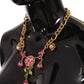 Elegant Floral Crystal Necklace