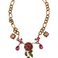 Elegant Floral Crystal Necklace