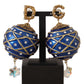 Dazzling Festive Crystal Clip-On Earrings