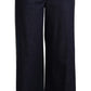 Elegant Dark Blue Flare Denim Jeans