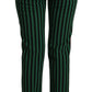 Elegant Striped Stretch Trousers