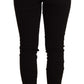 Sleek Mid-Waist Black Skinny Jeans