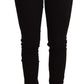 Sleek Mid-Waist Black Skinny Jeans