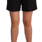 Chic High Waist Mini Shorts in Black