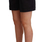 Chic High Waist Mini Shorts in Black