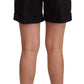 Chic High Waist Mini Shorts in Black