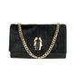 Black Calfskin Women Crossbody Bag