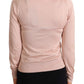 Elegant Silk Pink Cardigan