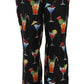 Elegant Cocktail Printed Silk Lounge Pants