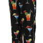 Elegant Cocktail Printed Silk Lounge Pants