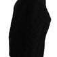 Elegant Black Virgin Wool Cashmere Cardigan