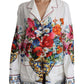 Elegant Floral Silk Pajama Lounge Shirt