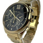 MK7107 Janelle Gold Tone Stainless Steel Chronograph Wrist Watch