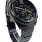 MK7110 Janelle Black Gold Stainless Steel Chronograph Wrist Watch