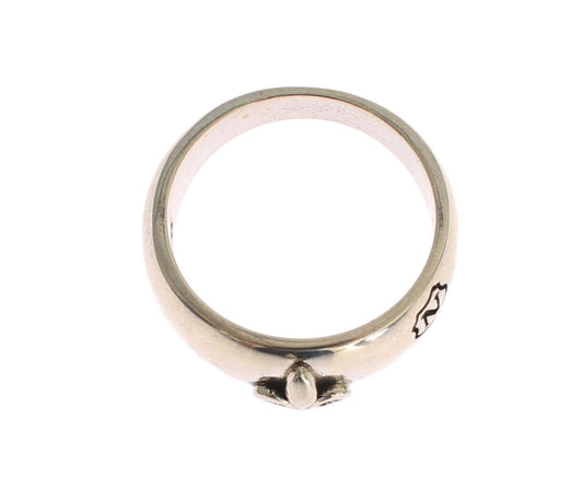 Elegant Men's Sterling Silver Statement Ring