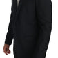 Elegant Black Martini Single Breasted Blazer