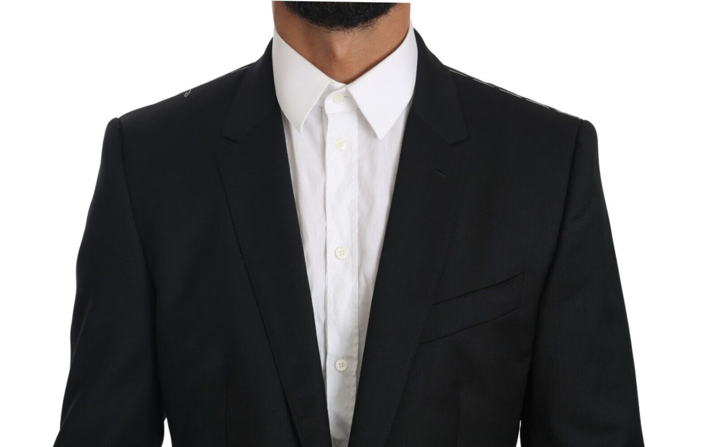 Elegant Black Martini Single Breasted Blazer
