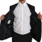 Elegant Black Martini Single Breasted Blazer
