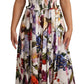 Elegant White Floral A-Line Dress