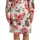 Elegant Floral Lace Crew Neck Dress