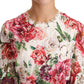 Elegant Floral Lace Crew Neck Dress