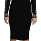 Elegant Off-Shoulder Black Midi Dress