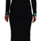 Elegant Off-Shoulder Black Midi Dress