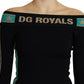 Elegant Off-Shoulder Black Midi Dress