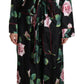 Elegant Silk Jumpsuit with Rose Print