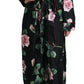 Elegant Silk Jumpsuit with Rose Print