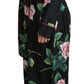 Elegant Silk Jumpsuit with Rose Print