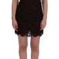 Bordeaux Floral Lace Ricamo Sheath Dress