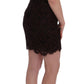 Bordeaux Floral Lace Ricamo Sheath Dress