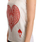 Elegant Sleeveless Ace of Hearts Tank Top