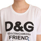 Sequined Logo Print Cotton Tee