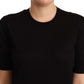 Elegant Silk Round Neck Tee