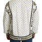 Exquisite Silk-Wool Studded Bomber Jacket